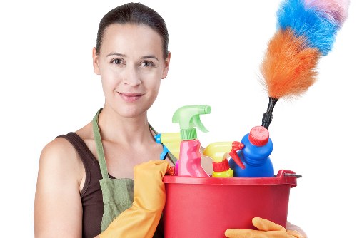 Professional oven cleaner servicing a kitchen in SW13