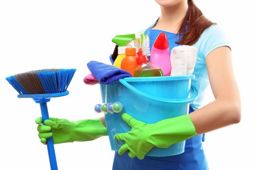 Detailed kitchen cleaning during a move-out service in SW13