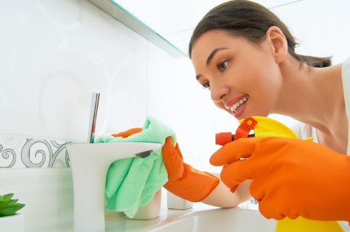 Technician completing a risk assessment before cleaning begins