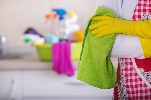 Local cleaners preparing a rental property in SW13 for inspection